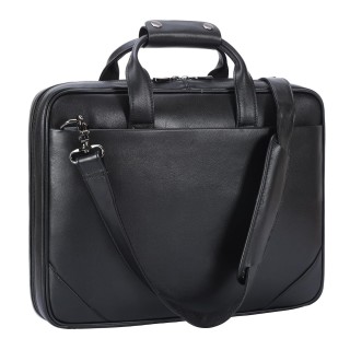 Men's Leather Slim Briefcase one