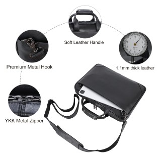 Men's Leather Slim Briefcase one
