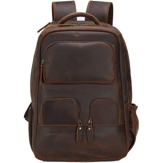 Men's Vintage Brown Travel Backpack