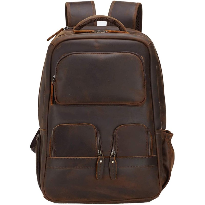 Men's Vintage Brown Travel Backpack