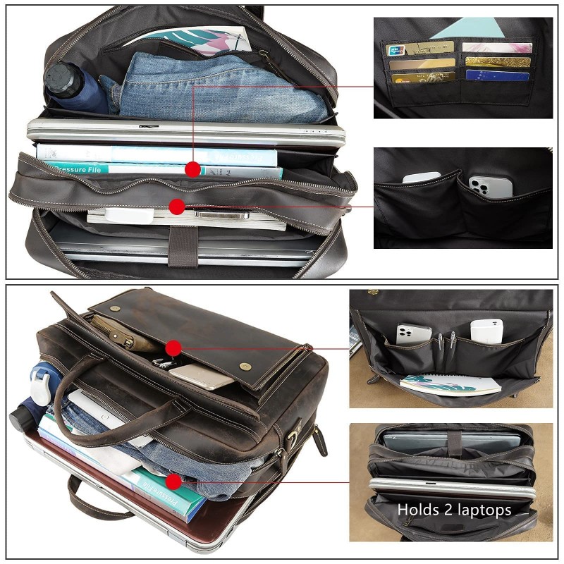 Men's Vintage Leather Briefcase
