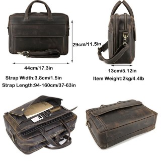 Men's Vintage Leather Briefcase
