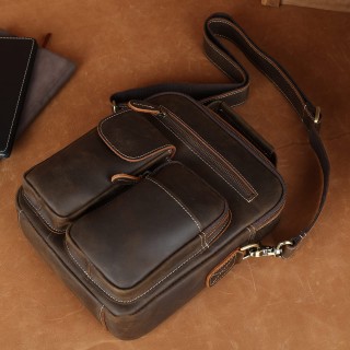 Small Leather Messenger Bag
