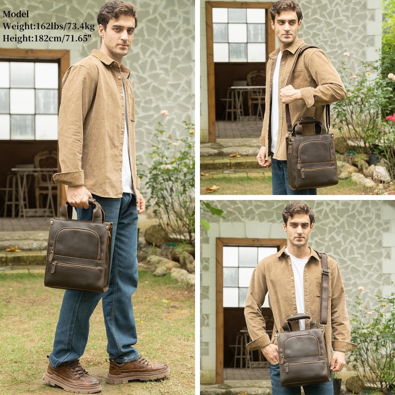 Vintage Leather Crossbody Bag