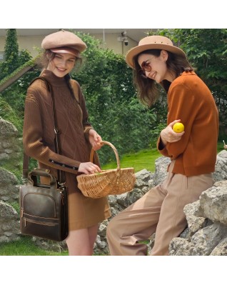 Vintage Leather Crossbody Bag