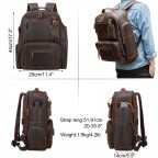 Vintage full-grain brown leather
