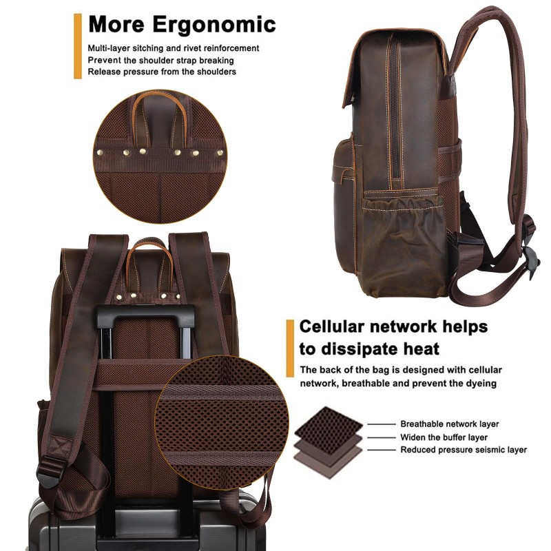 Vintage full-grain leather