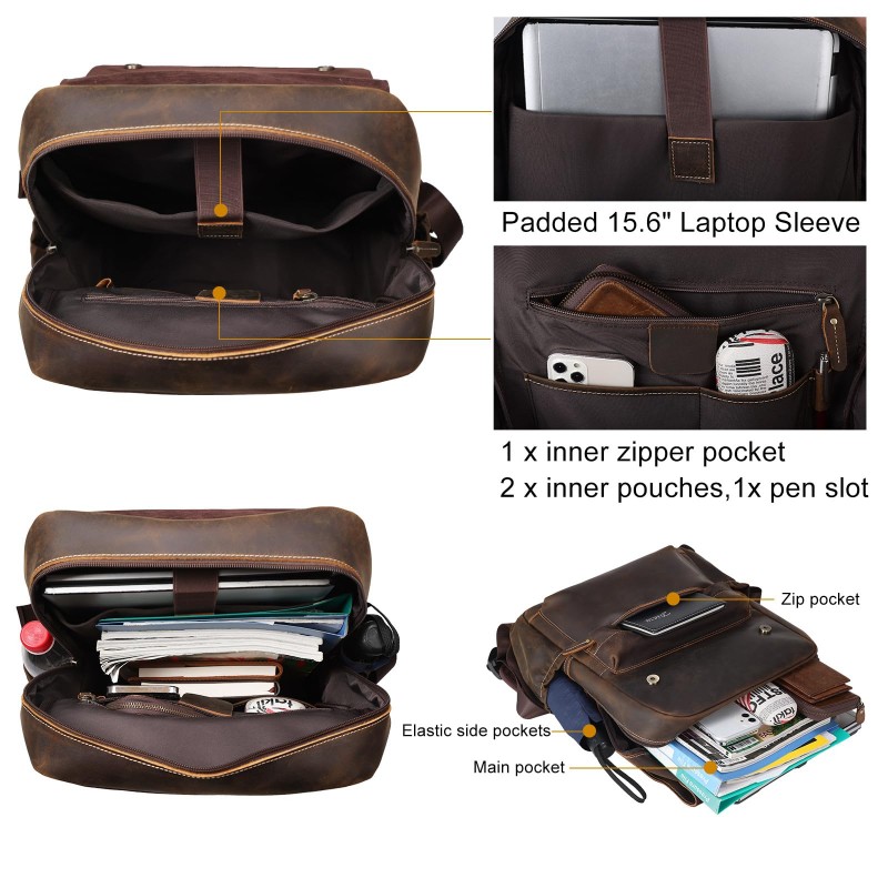 Vintage full-grain leather